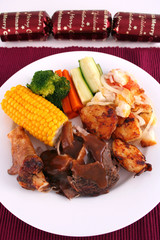 portrait christmas lamb