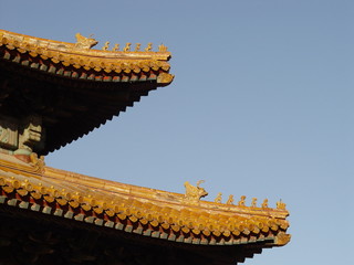chinese rooftops detail
