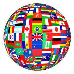 flags globe - 440799