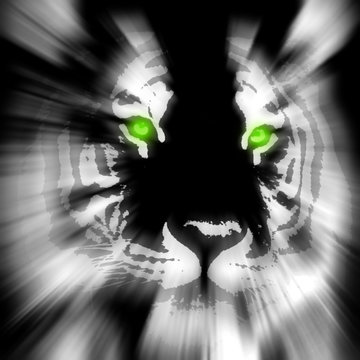 stylized tiger
