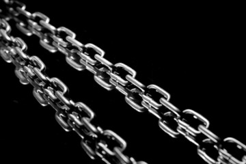 chains on black