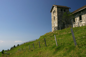 church on a hilltop