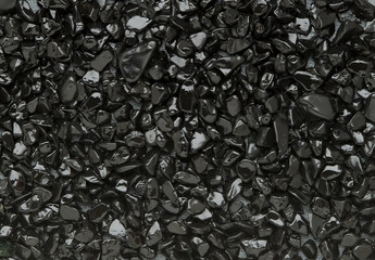 black little stones