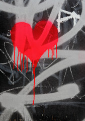 bleeding heart graffiti
