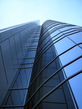 modern corporative business urban building