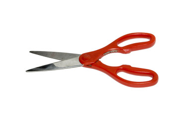 scissors on white background