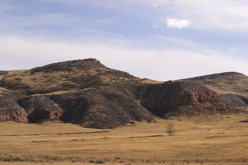 Fototapeta na wymiar low hills near owl canyon