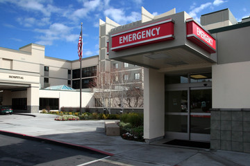 emergency room at the hospital