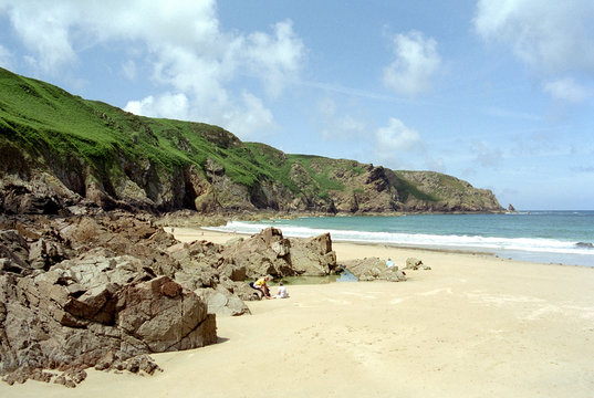 kanalinseln badebucht plemont bay