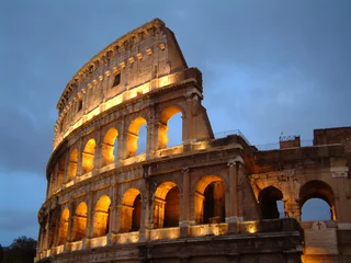 Printed roller blinds Colosseum colosseum at night