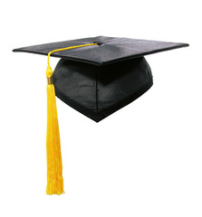 graduation cap and tassle - obrazy, fototapety, plakaty