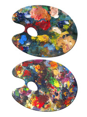 Fototapeta premium 2 painter palletes