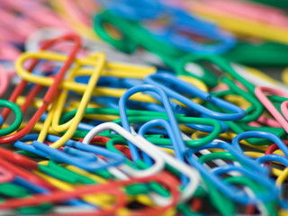 paper clips close up