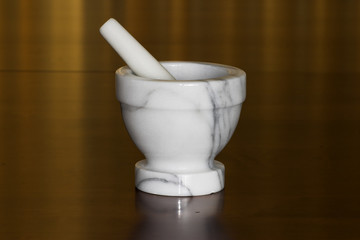 marble mortar and pestle