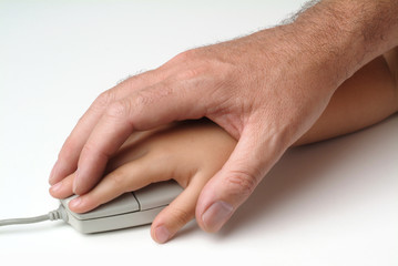 hands on mouse