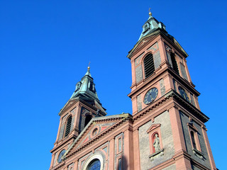 prague city center and church