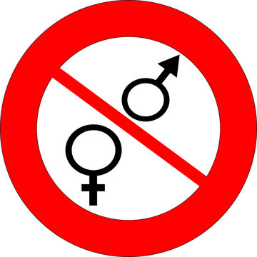interdit aux femmes et aux hommes