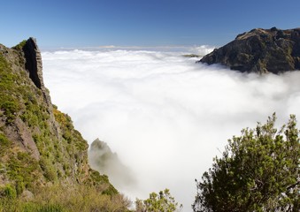 above the clouds