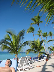 relax on the beach