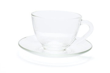 empty cup and saucer