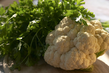 cauliflower and parsley