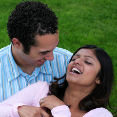 laughing couple