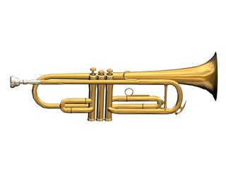 Fototapeta na wymiar trompette