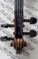 Naklejka premium violin and music