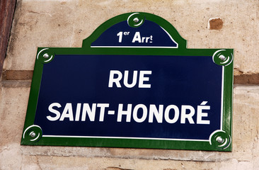 france, paris: rue saint-honore