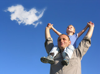 grandfamily with cloud