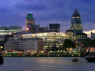 London City bei Nacht