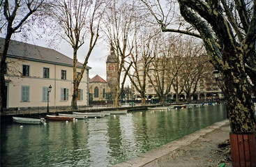 canal with boats