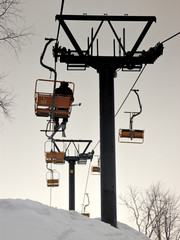 mountain chairlift