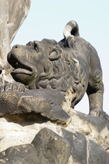 Fototapeta na wymiar lion statue detail