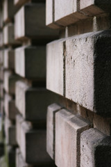 detail of brickwork of victorian stately home