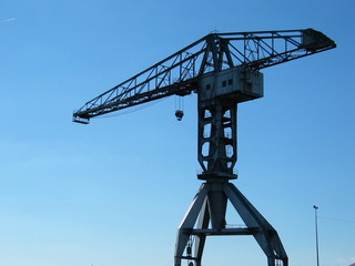 Naklejka premium Grue Titan grise Nantes 