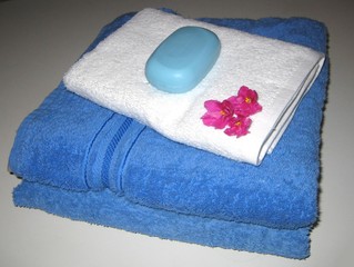 towels and soap