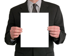 businessman presentation (blank)