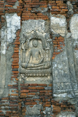 buddha carving on wall