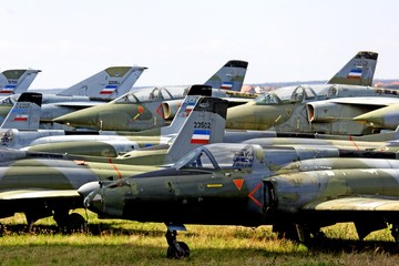 abandoned jet fighters