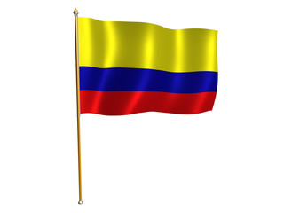 colombian silk flag