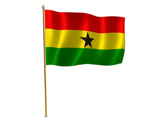 ghana silk flag