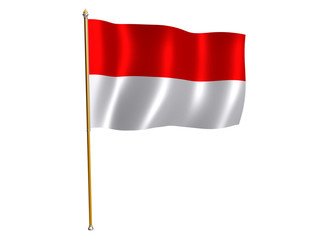 indonesia silk flag
