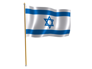 israel silk flag