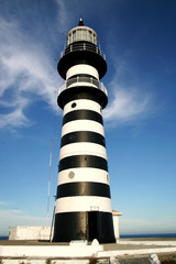 santa barbara island's lighthouse - obrazy, fototapety, plakaty
