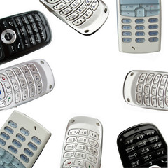 group of mobile phones