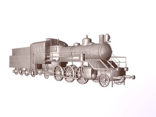 Naklejka premium iron train
