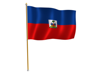 haiti silk flag