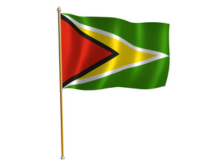 guyana silk flag