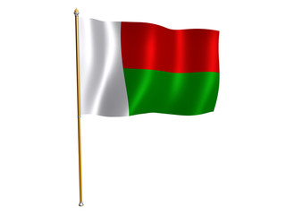 madagascar silk flag